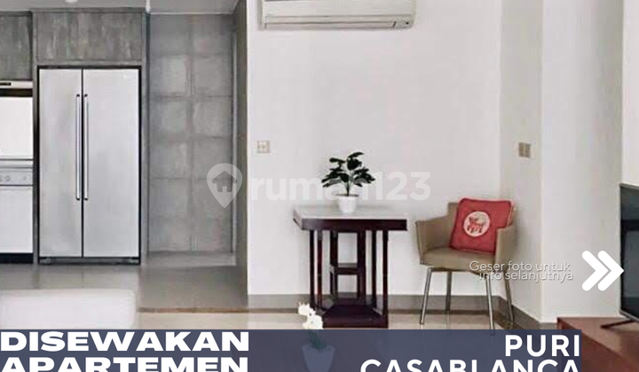 Tebet Jakarta Selatan Disewa Apartemen Puri Casablanca 2BR Full Furnish
