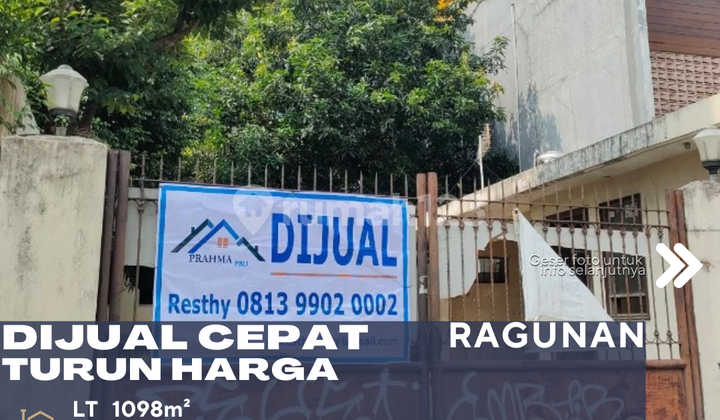 Ragunan Properti Bangunan Ex Kantor Harga Menarik Turun Harga