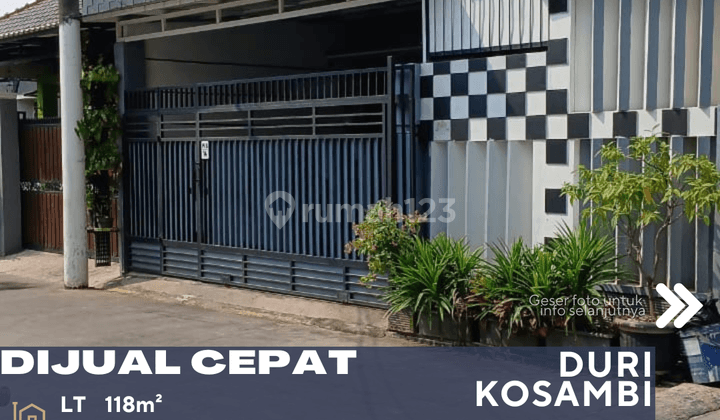 Duri Kosambi Jakarta Barat Dijual Cepat Rumah 2 Lantai 1