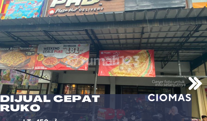 For Sale 2 Attached Shophouses in Ciomas Bogor, Currently Leased