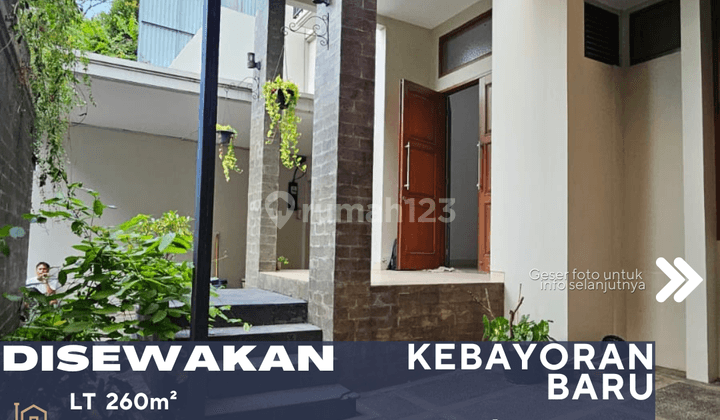 Kebayoran Baru Jaksel Disewakan Rumah Siap Huni Dekat Senopati 1