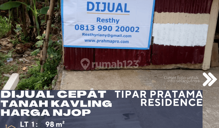 Pasar Rebo Dijual Murah 2 Tanah Letak Sangat Strategis Harga Njop 1