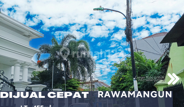 Dijual Rumah Lokasi Strategis Belakang Terminal Rawamangun Jakarta Timur