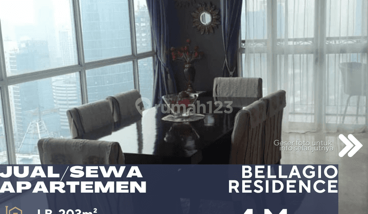 Kuningan Jakarta Selatan Dijual Sewa Apartemen Bellagio Residence 1