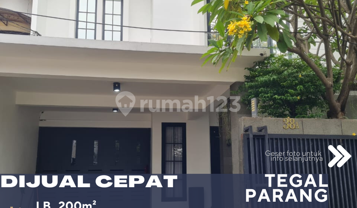Dijual Rumah Cantik Siap Huni Area Tenang Nyaman di Tegal Parang Jakarta Selatan