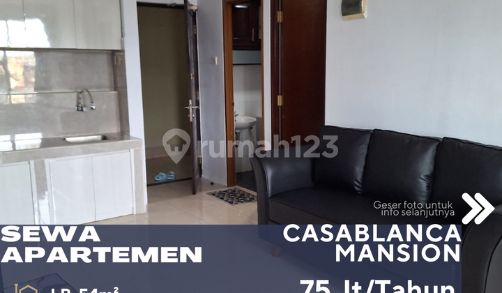 Tebet South Jakarta For Rent Apartment Casablanca Mansion 2BR Full Furnish