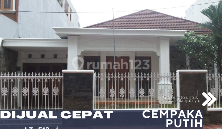 Dijual Rumah di Samping Jalan Raya di Cempaka Putih Jakarta Pusat