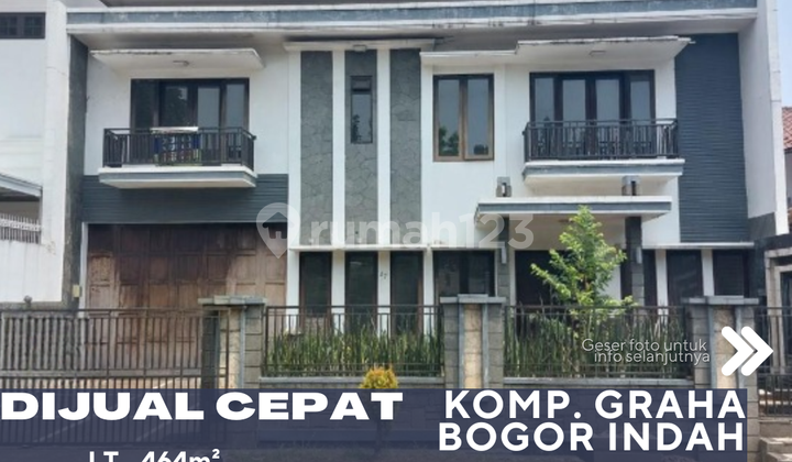 Dijual Rumah Siap Huni Dalam Komplek Graha Bogor Indah Bebas Banjir Lokasi Strategis