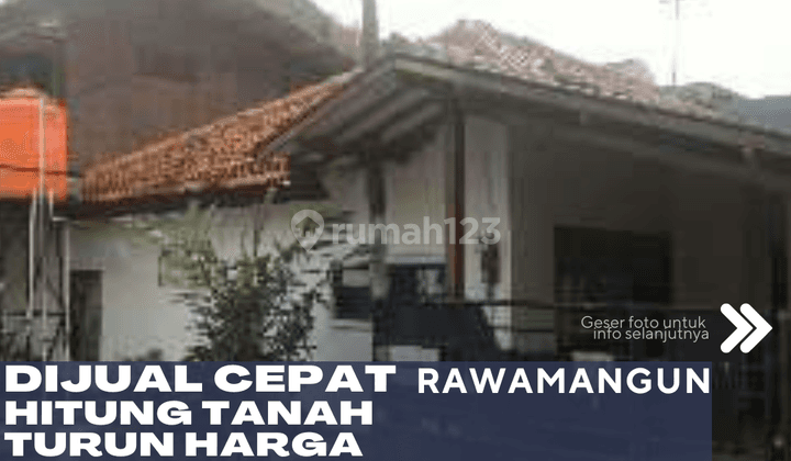 Rawamangun Dijual Rumah Hitung Tanah Daerah Strategis Turun Harga 1