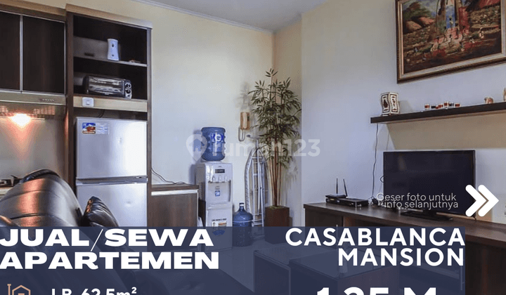 Tebet Dijual Sewakan Apartemen Casablanca Mansion 2BR City View 1