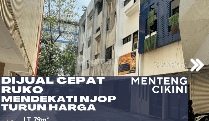 Cikini Jakarta Pusat Dijual Ruko Dalam Kompleks Komersil Harga Mendekati Njop Turun Harga 1