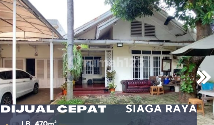 Dijual Rumah Terawat Lokasi Strategis Zona Komersil di Pejaten Jakarta Selatan