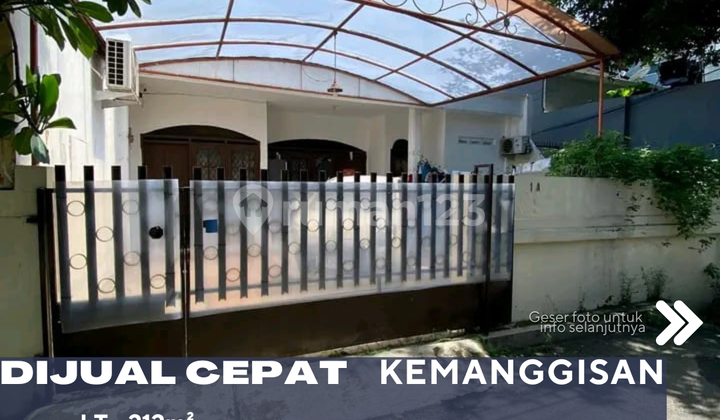 Dijual Rumah Dalam Komplek Bebas Banjir di Kemanggisan Jakarta Barat