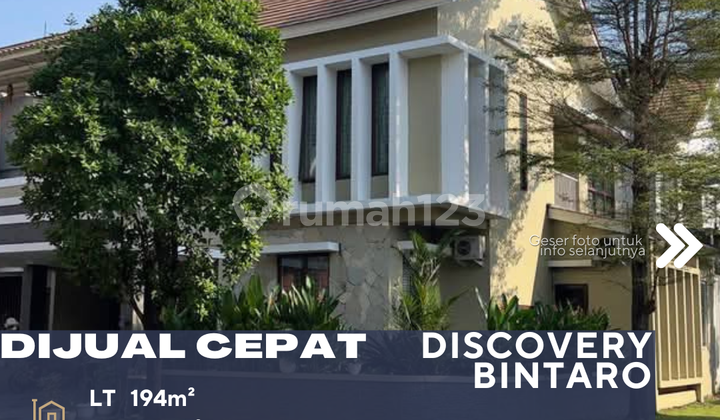 Bintaro Tangerang Selatan Dijual Rumah Mewah Nyaman Eksklusif Lokasi Strategis Siap Huni