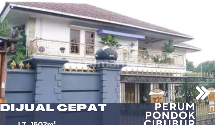 Dijual Rumah 3 Lantai Siap Huni Dalam Perumahan Pondok Cibubur di Cimanggis Depok