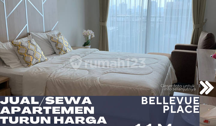Tebet Jakarta Selatan Dijual Sewakan Apartemen Bellevue Place Studio Type Unit Fully Furnished