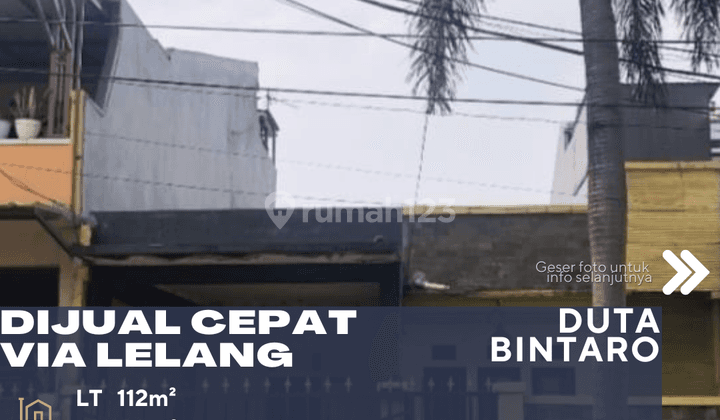 Bintaro Dijual Cepat Rumah Via Lelang di Duta Bintaro 1