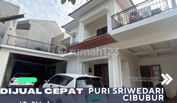 For Sale: House in the Exclusive Puri Sriwedari Housing Complex, Cibubur, Cimanggis, Depok.