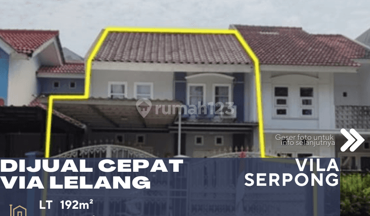 Serpong Utara Dijual Cepat Rumah Via Lelang di Vila Serpong 1