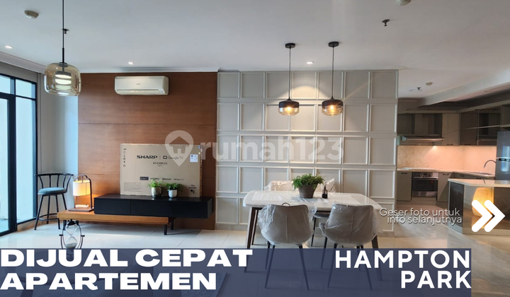 Dijual Apartemen Hamptons Park 3+1BR Combine Unit Renovated Full Furnish Dijual Apartemen Hamptons Park 3+1BR Combine Unit Renovated Full Furnish