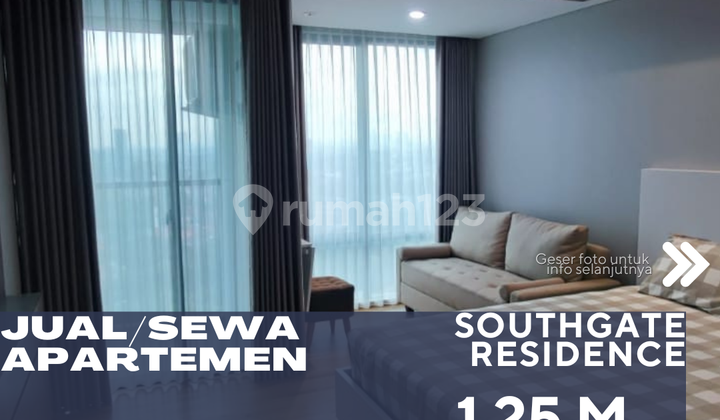 For Rent Southgate Residence Apartment Studio Type Fully Furnished Just Steps Away to AEON Mall Tanjung Barat