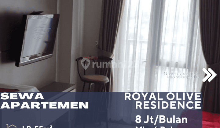 Pejaten Jakarta Selatan Disewakan Apartemen Royal Olive Residence 2BR Full Furnish 1
