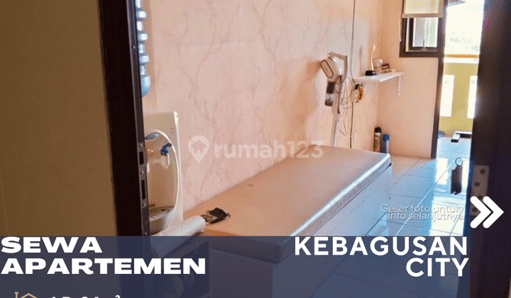 Pasar Minggu Jakarta Selatan Disewakan Apartemen Kebagusan City Studio Type 1