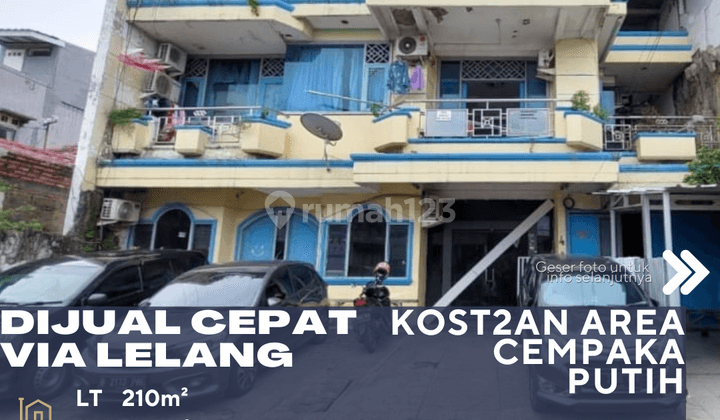 Cempaka Putih Jakarta Pusat Dijual Cepat Rumah Kost Kosan Via Lelang 1