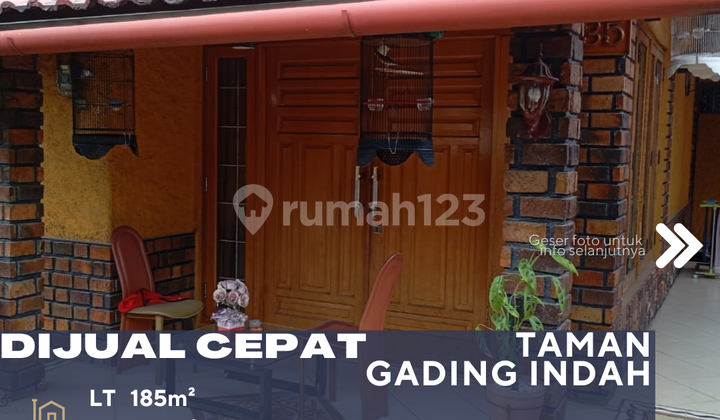 Kelapa Gading Jakarta Utara Dijual Rumah Siap Huni Kawasan Nyaman Posisi Hoek