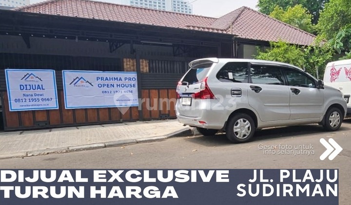 Jl. Plaju Sudirman Jakarta Pusat Dijual Exclusive Rumah Hitung Tanah