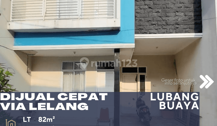 Lubang Buaya Jakarta Timur Dijual Cepat Rumah Via Lelang Bisa Kpr 1