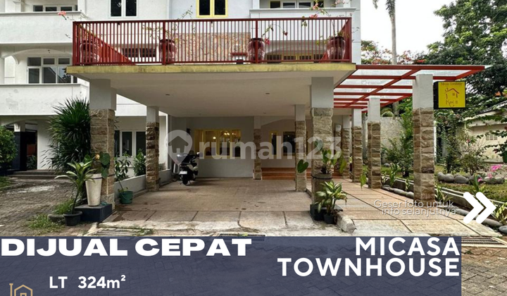 Cirendeu Tangsel Dijual Rumah Townhouse Siap Huni Lingkungan Nyaman dan Tenang