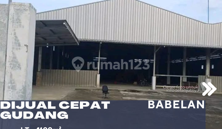 Dijual Gudang Samping Jalan Raya Muat Akses Kontainer 40 Feet di Babelan Bekasi Dijual Gudang Samping Jalan Raya Muat Akses Kontainer 40 Feet di Babelan Bekasi