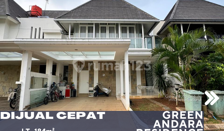 Cinere Depok Dijual Rumah di Green Andara Residence 2 Lantai Siap Huni