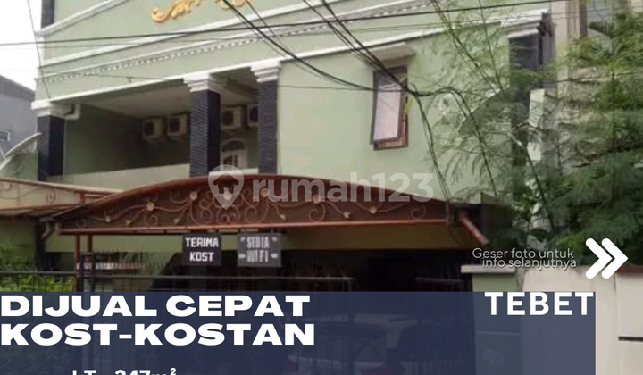Dijual Rumah Kost Lokasi Strategis di Tebet Jakarta Selatan Dijual Rumah Kost Lokasi Strategis di Tebet Jakarta Selatan