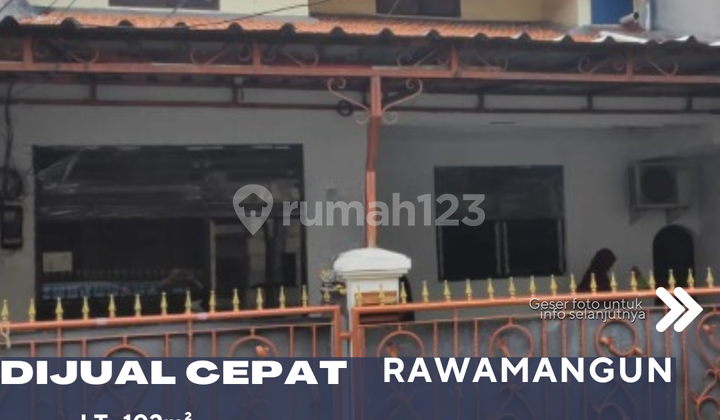 Dijual Rumah Siap Huni di Rawamangun Jakarta Timur