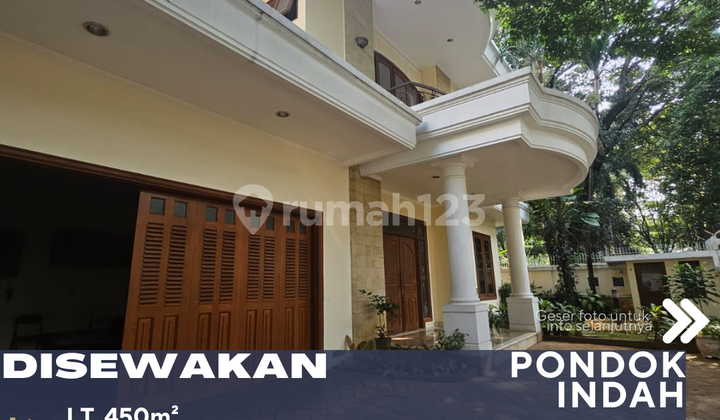 Luxury House for Rent, Beautiful, Clean, Well-Maintained, Near JIS in Pondok Indah, South Jakarta