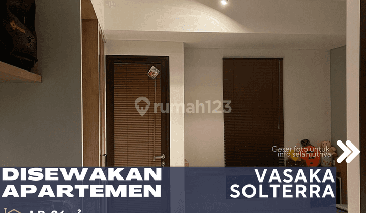 Dijual Apartemen Vasaka Solterra Tipe Studio Unit Bagus Harga Terjangkau Full Furnish 1