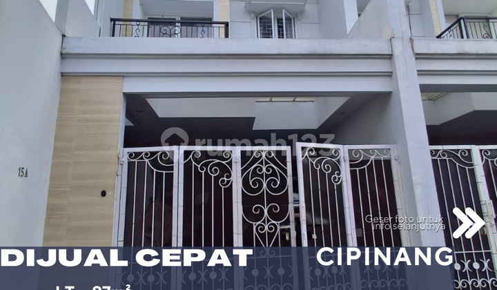 Dijual Cepat Rumah Dalam Komplek Posisi Hoek di Cipinang Jakarta Timur 1