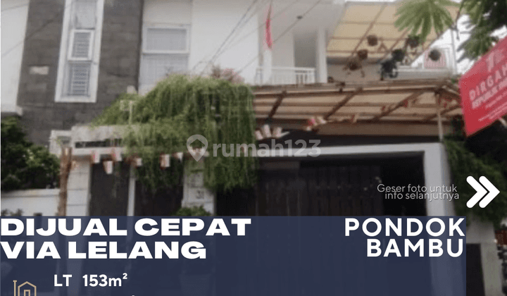 Pondok Bambu Jakarta Timur Dijual Cepat Rumah Via Lelang 1