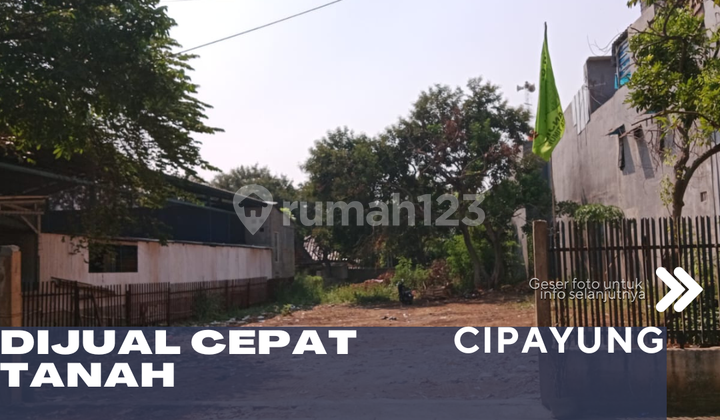 For Quick Sale: Vacant Land Located Next to Main Road, Sold Below Market Price in Cipayung, East Jakarta For Quick Sale: Vacant Land Located Next to Main Road, Sold Below Market Price in Cipayung, East Jakarta