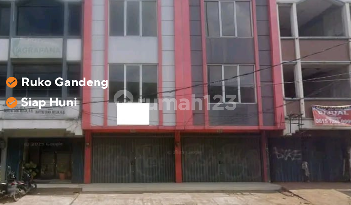 Kalimalang Bekasi For Sale 2 Joined Shophouses 4 Floors Ready to Live Newly Renovated Highly Strategic Location in Commercial Area 2