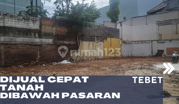 Dijual Tanah Dalam Komplek Harga Jauh di Bawah Pasaran di Tebet Jakarta Selatan