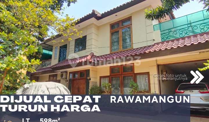 Rawamangun Jakarta Timur Dijual Cepat Rumah Siap Huni Bisa Dijadikan Kantor Atau Usaha Lokasi Strategis Di Pinggir Jalan Raya Utama Turun Harga