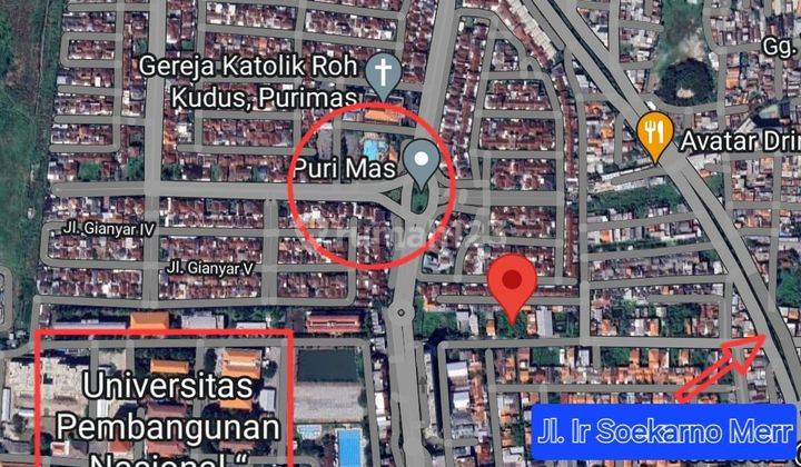 Dijual Tanah Komersial di Raya Gunung Anyar Indah Di Surabaya Timur 1