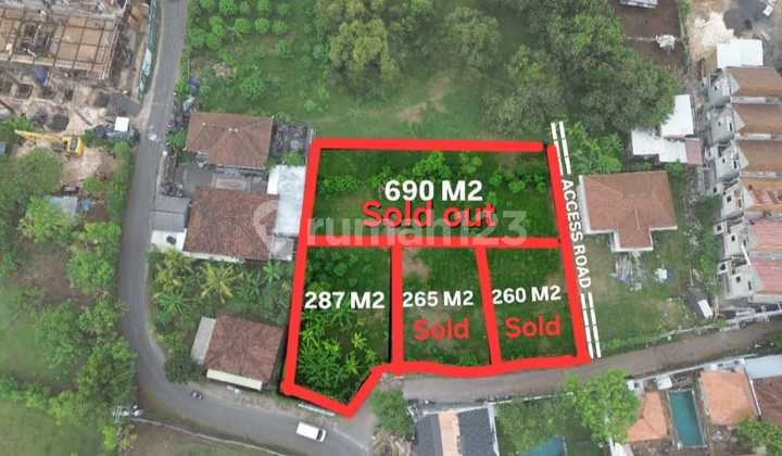 Small 2,87 Are Land - Close To Balangan Beach