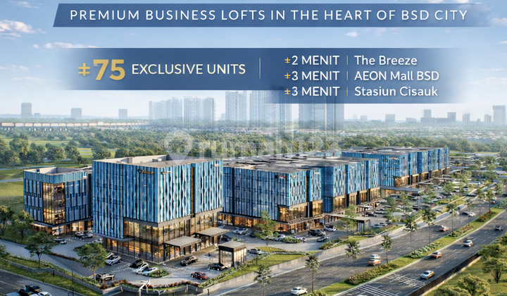 Nv Business Suites Navapark BSD City - Commercial Loft Premium Navapark | Harga Mulai 9,8M | Cicilan Mulai 51Juta