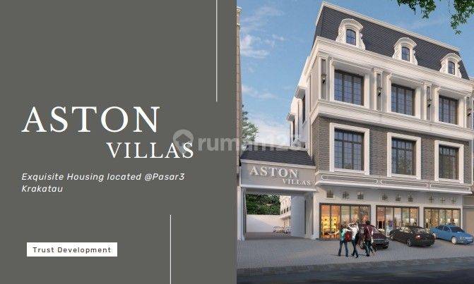 Jual rumah townhouse Villa komplek Aston Villas Jalan pasar 3 Krakatau Medan  1