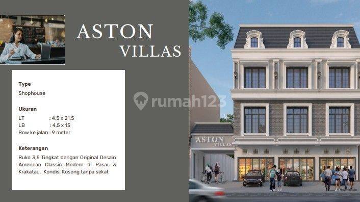 Jual rumah townhouse Villa komplek Aston Villas Jalan pasar 3 Krakatau Medan  2