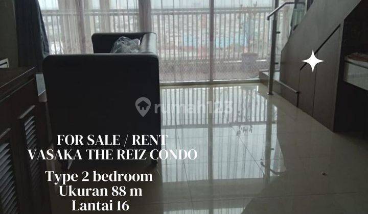 Dijual/ Disewakan Apartemen Vasaka The Reiz Condo type 2 bedroomjln Tembakau Deli Medan  1